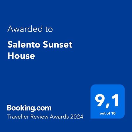 Salento Sunset House Villa Pulsano Eksteriør bilde